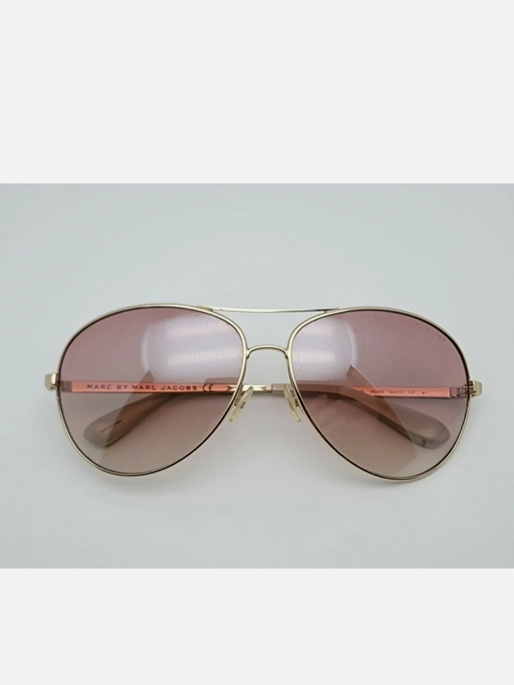 Marc by Marc Jacobs MMJ184/S J5GNO Gold Frame Brown Lens Aviator Sunglasses 60mm
